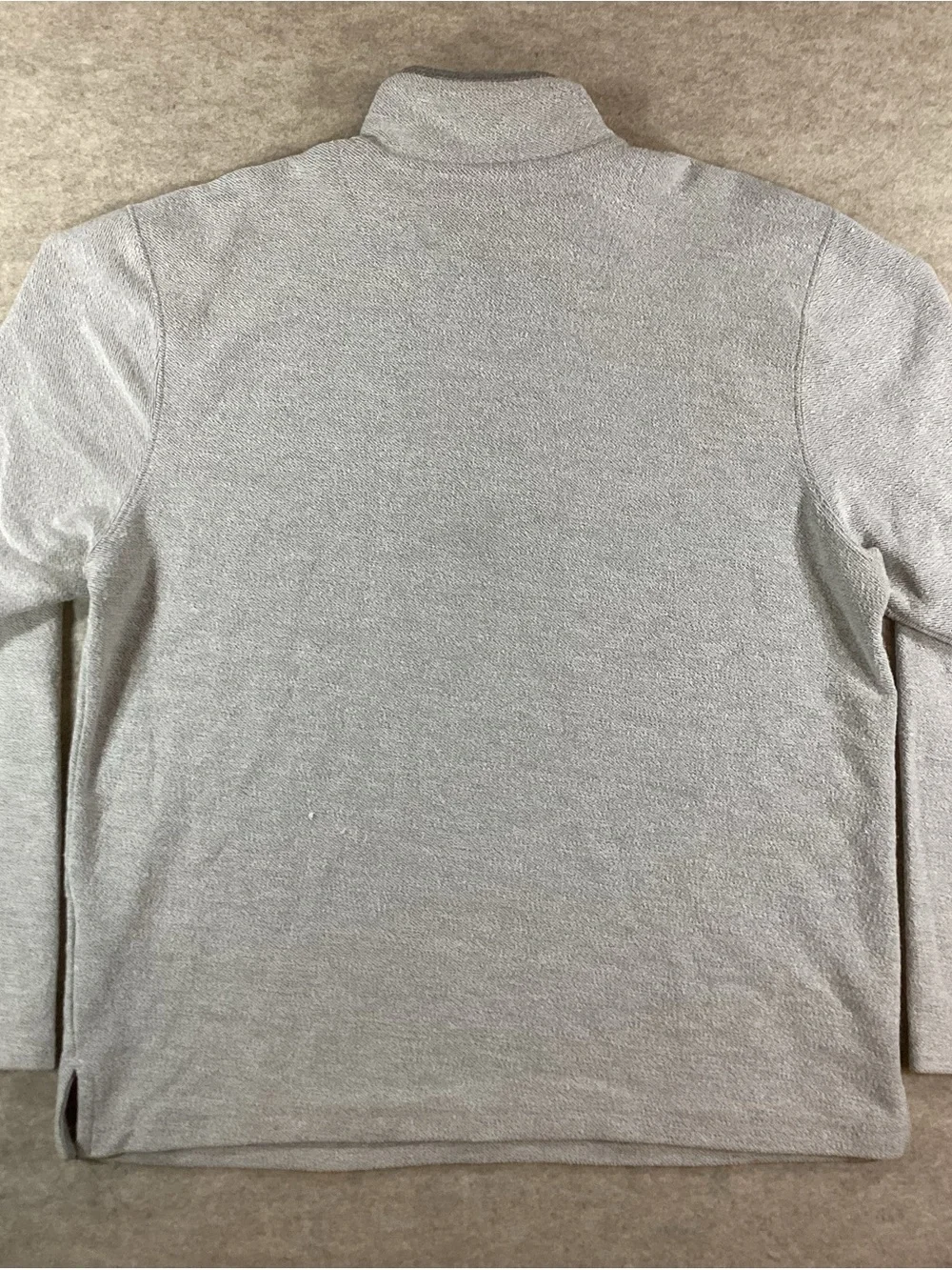 Southern Proper Light Heather Gray Quarter-Zip Sweater